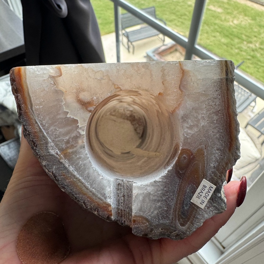 Stunning Agate Geode Slice Lamp - Picture 5 of 5